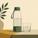 Флашица воде и чаша